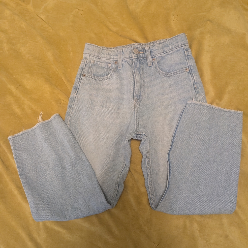 Old Navy Light Blue High-Rise Jeans Girls Size 8